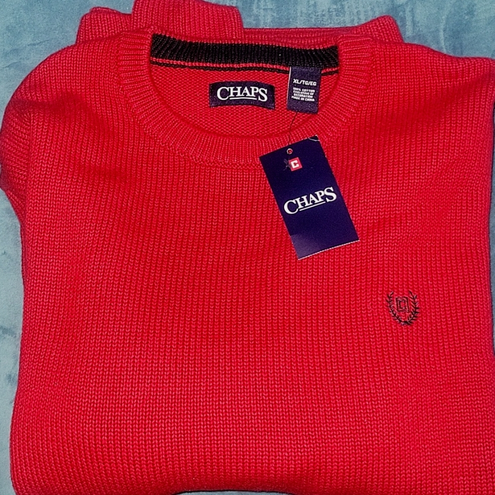 Red champs sweater
